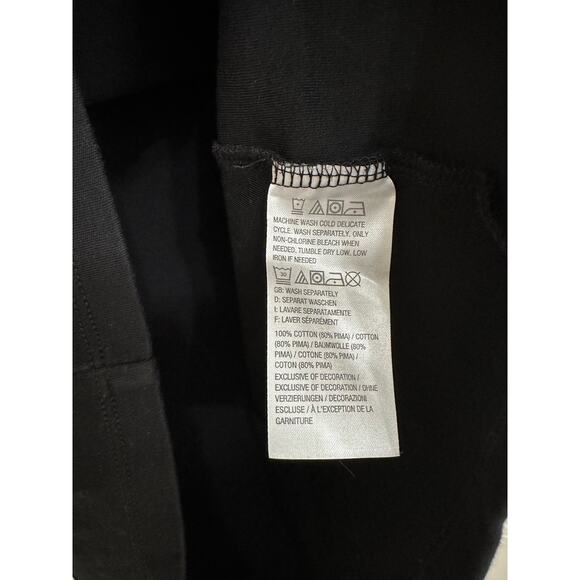 Isaac Mizrahi Live Essentials Women's Square-Neck Top black XXS - Picture 3 of 4